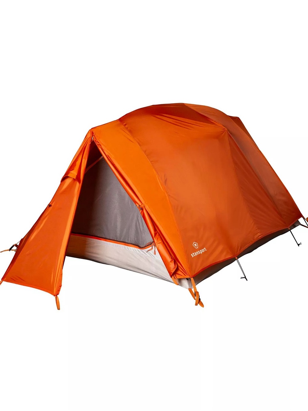 Stansport Star Crest 2 Person Dome Tent, Orange - New